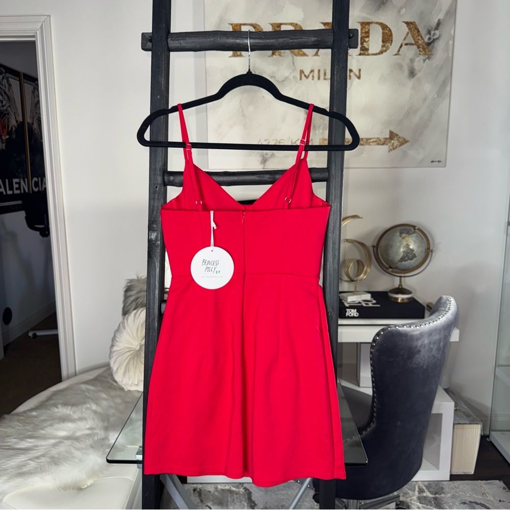Princess Polly Novelle Red Bustier Mini Dress Adjustable Straps Womens 4 New NWT - Picture 11 of 15